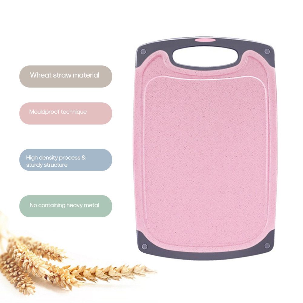 Kitchen Cutting Board Natural Wheat Straw Non-slip