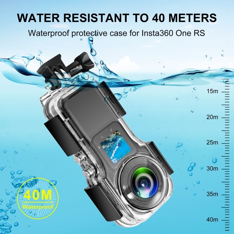 Waterproof Case For Insta360 One RS 1-Inch 360 Edition