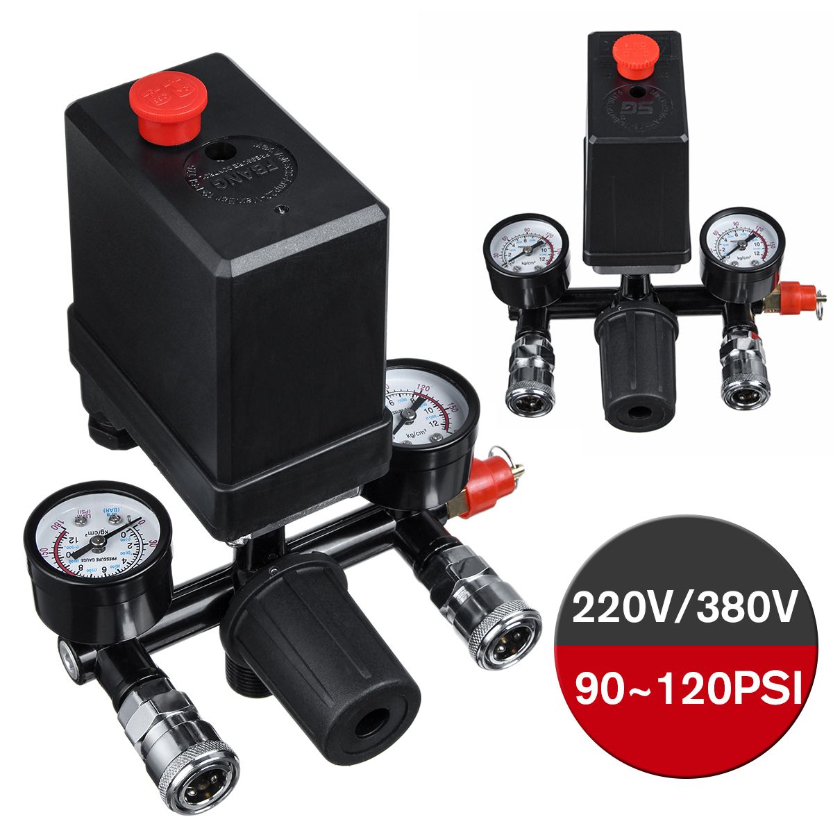 220v/380v 90-120 Psi Air Compressor With Pressure Switch