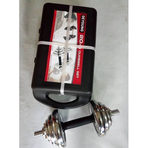 20kg Chrome Dumbbell Set With Case