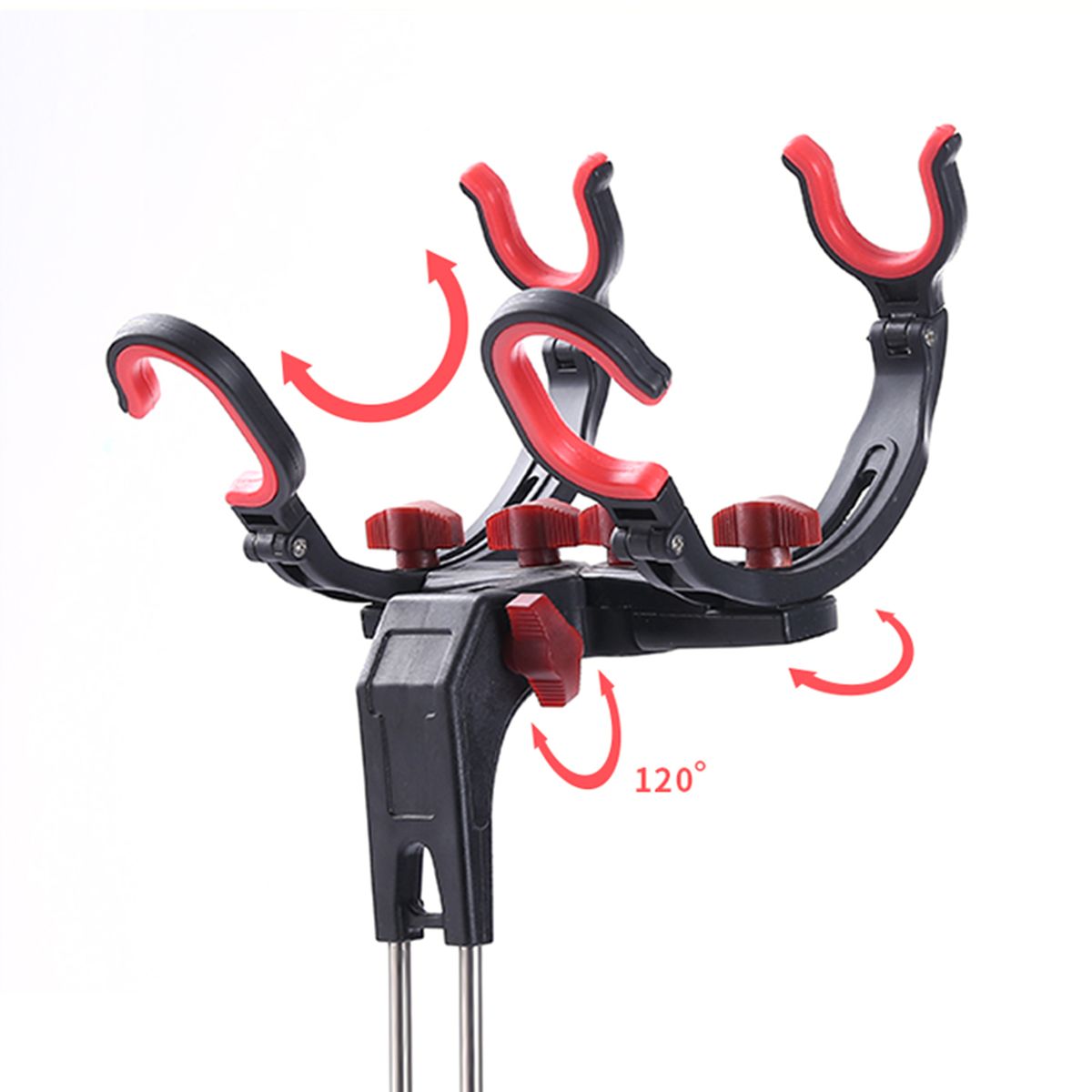 Adjustable Fishing Rod Stand Fishing Pole Holder Bank Stick