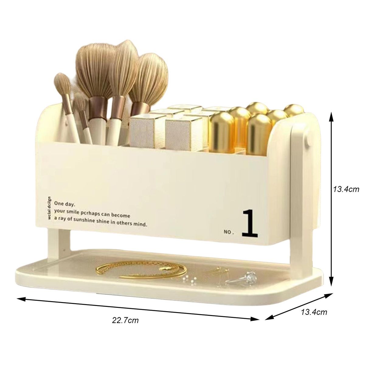 Cosmetic Storage Box Clear Cosmetic Storage Organizer Milky White