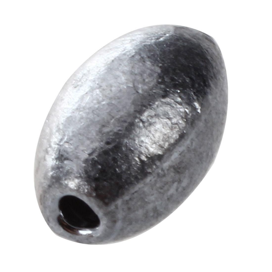 18 Pcs Gray Lead Oval Shaped Beads Angling Gear