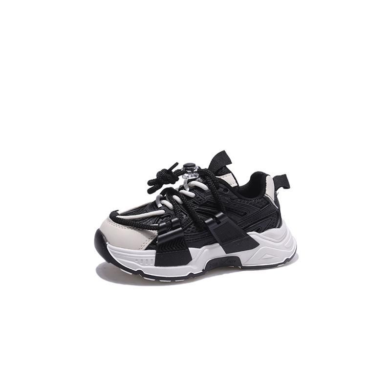 Sneakers Men's Girls trend thick soled running shoes black