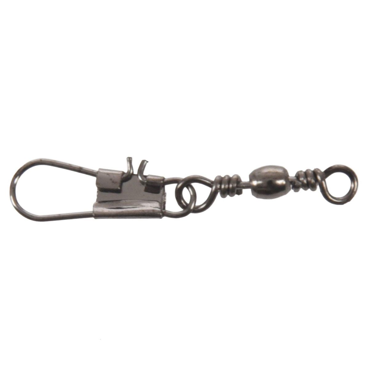 10x Metal Fishing Line to Hook Swivel Connectors Dark Gray