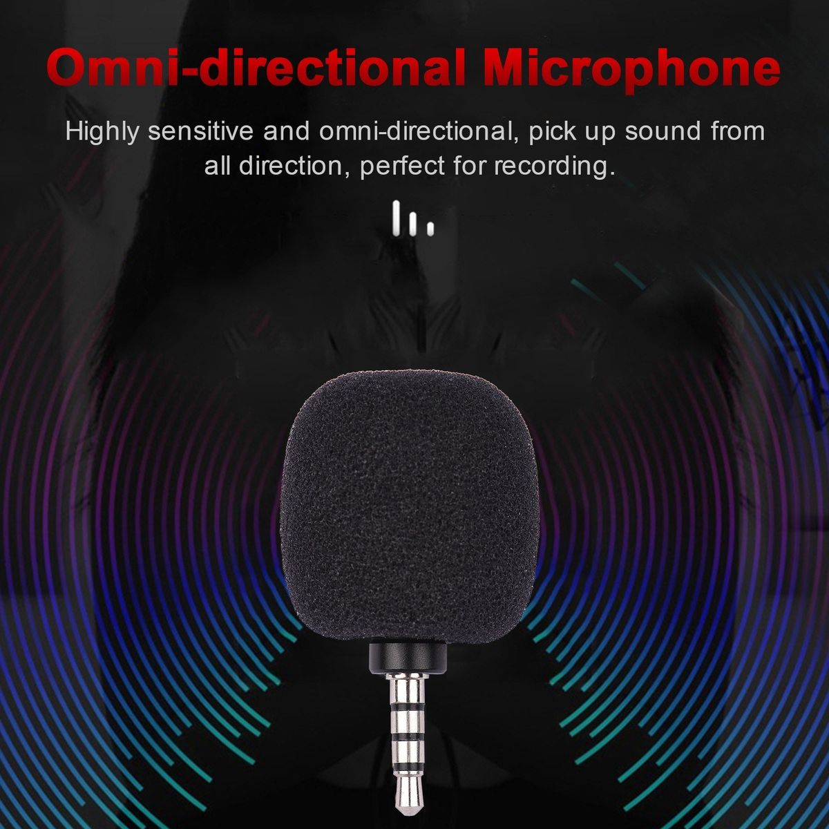 3.5mm Mobile Phone Microphone Mini Omni-Directional Mic