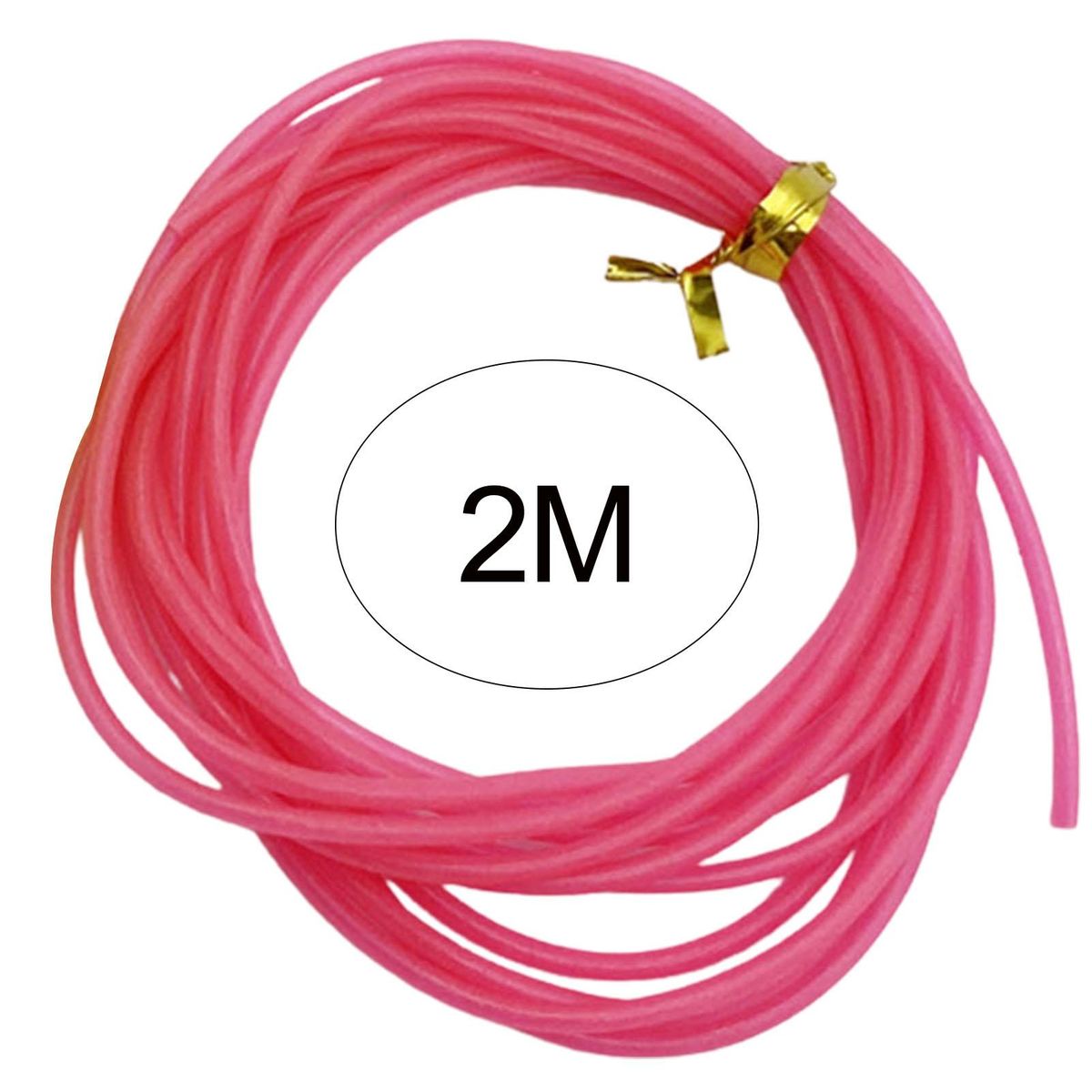 Soft Luminous Rubber Night Fishing Soft Silicone Tube Pink