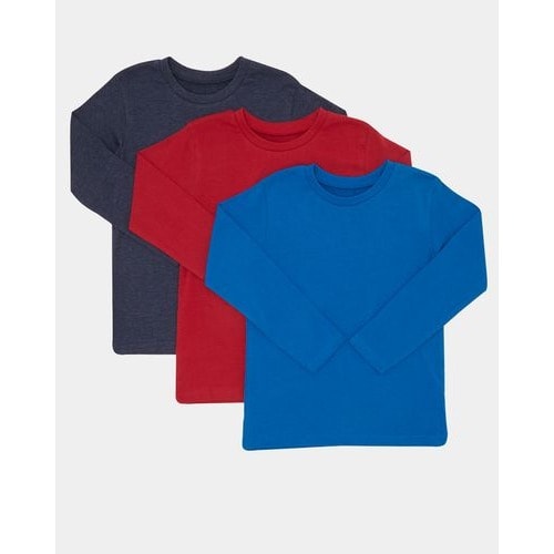Plain Long Sleeve Top - Pack Of 3