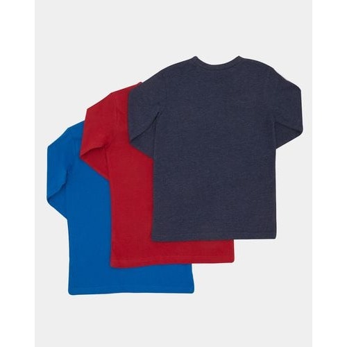 Plain Long Sleeve Top - Pack Of 3