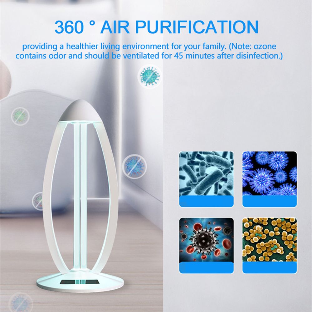 38W UV Disinfection Lamp Household Germicidal Light