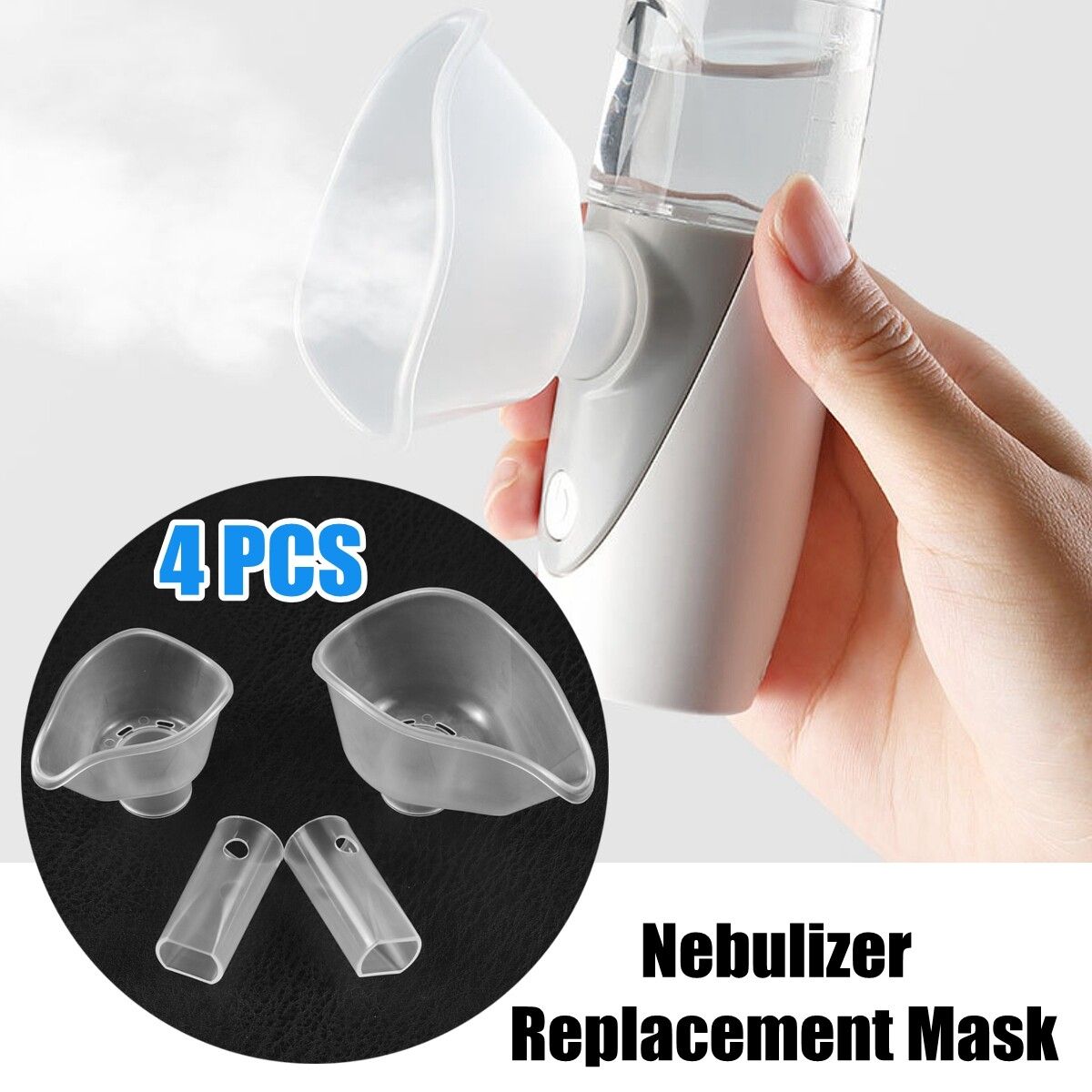 4 PCS Nebulizer Replacement , Included A Adult , A Kids And Two Mouthpiece