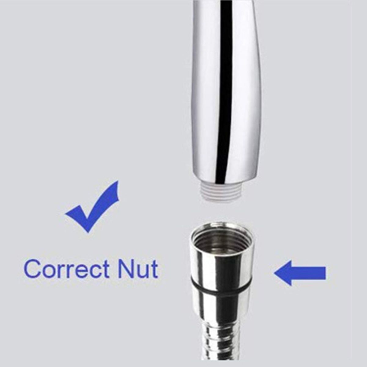 Rainfall Shower Head Combo 8 Inch Rain Showerhead and 3-Setting Handheld Showerhead Hose Bracket 3-Way Splitter Polished Chrome High Pressure Shower Head Combo