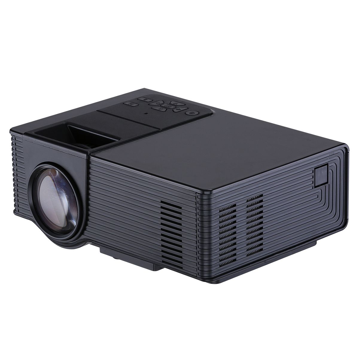 VS-314 Mini Projector 1500ANSI LM LED 800x480 WVGA Multimedia Video Projector Support VGA / HDMI / USB / TF Card / AV /TV Interfaces Projecting Distance: 1.2-5m