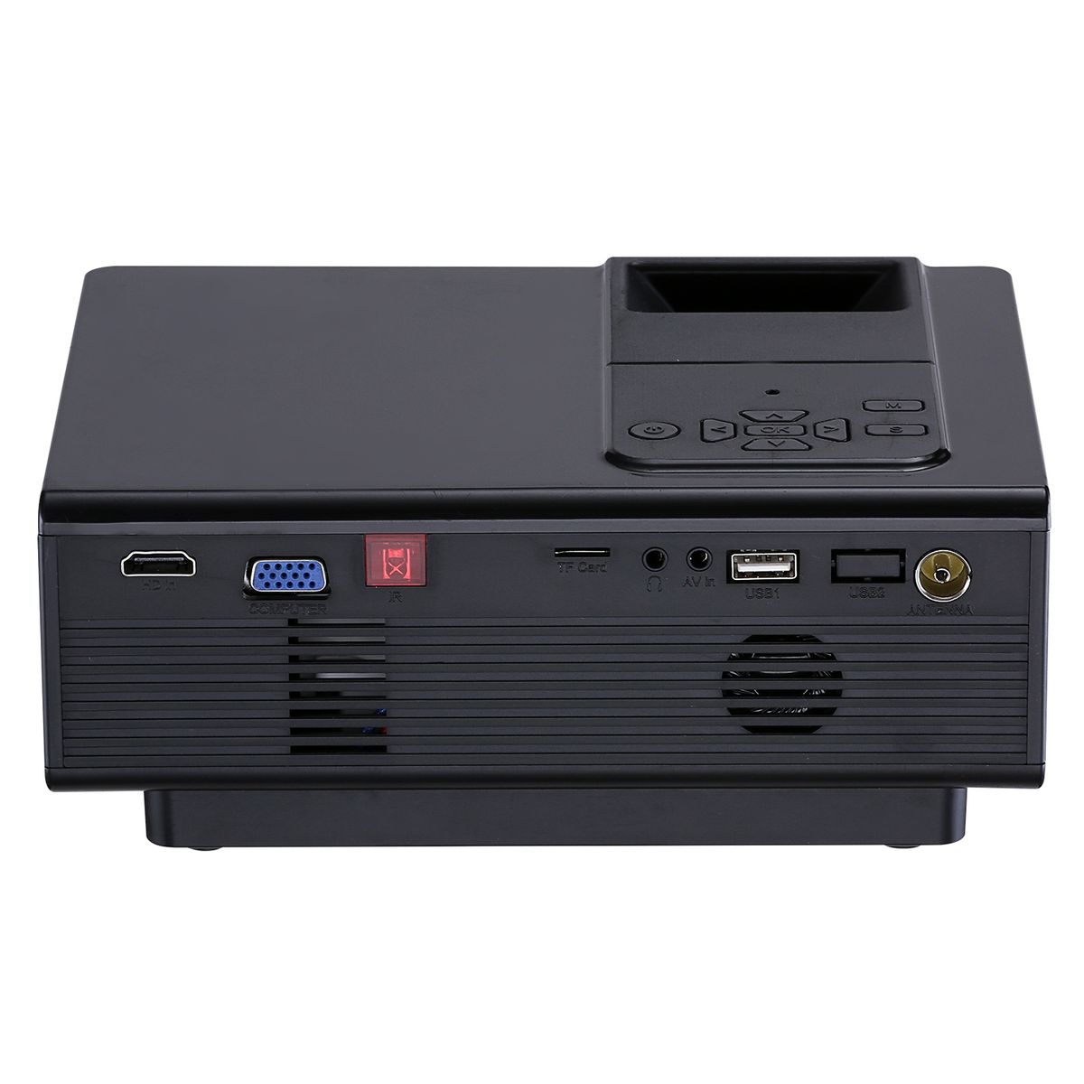 VS-314 Mini Projector 1500ANSI LM LED 800x480 WVGA Multimedia Video Projector Support VGA / HDMI / USB / TF Card / AV /TV Interfaces Projecting Distance: 1.2-5m