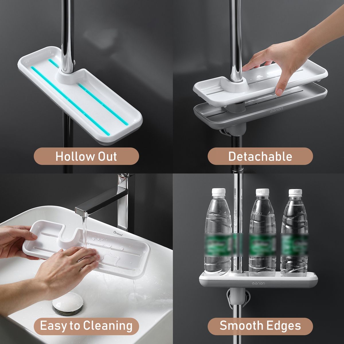 Shower Caddy Shelf Adjustable Height Shower Rack For Slide