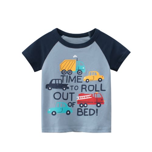 Time to Roll out of Bed Print Boy Top