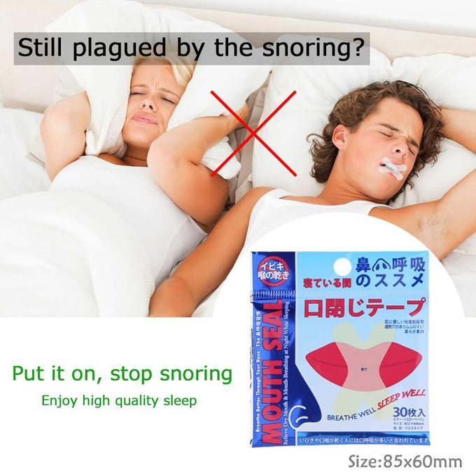 30Pcs Anti Snore Mouth Tape Sleep Strip Snore Stopper Nasal