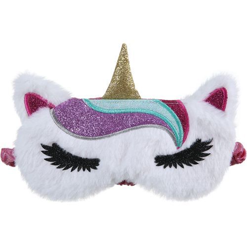 Plush Unicorn Sleeping Mask Cute Kids Eye Cover Cartoon 3D