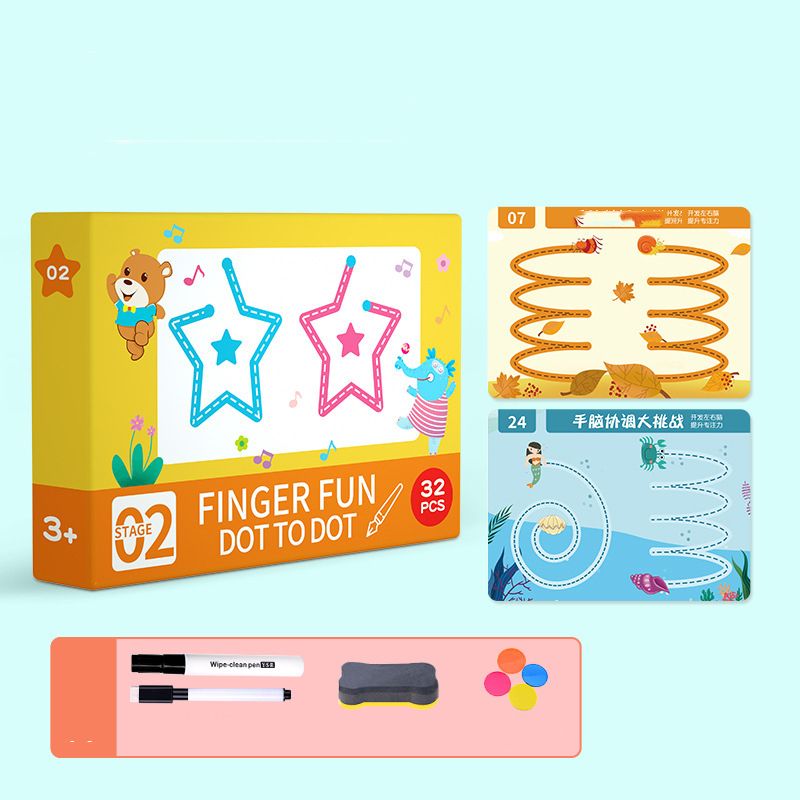 Montessori Educational Toys For Children Magic Book Learn To Write Workbook Practice For Kids Pen Control Line Tracing Letters Set A