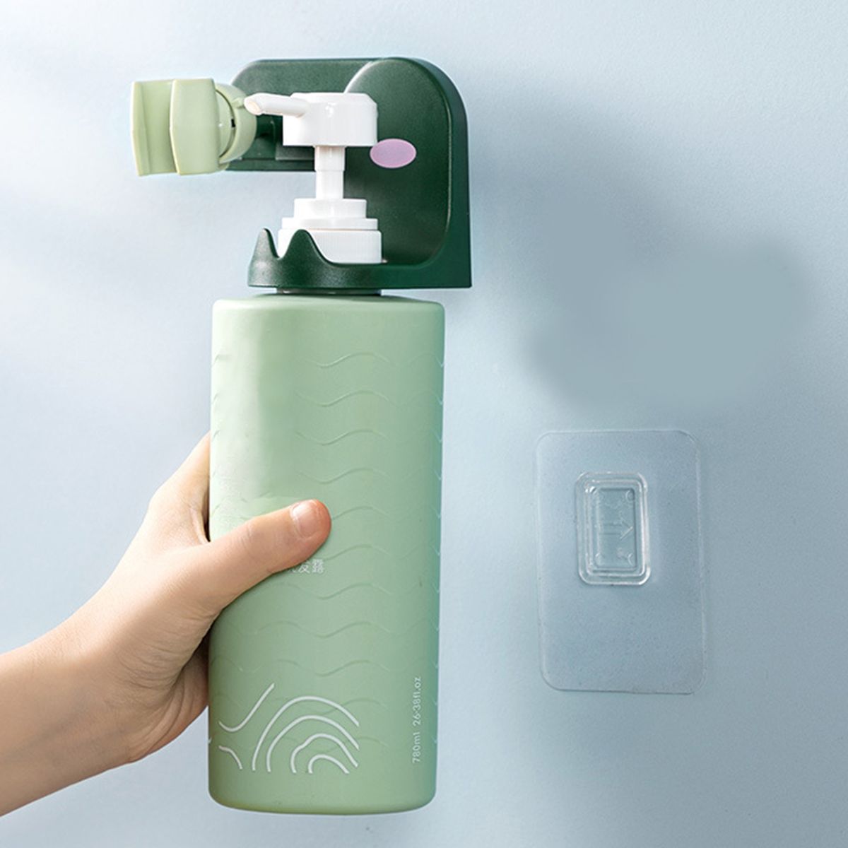 Shower Head Holder Shampoo Holder Shower Bracket Green