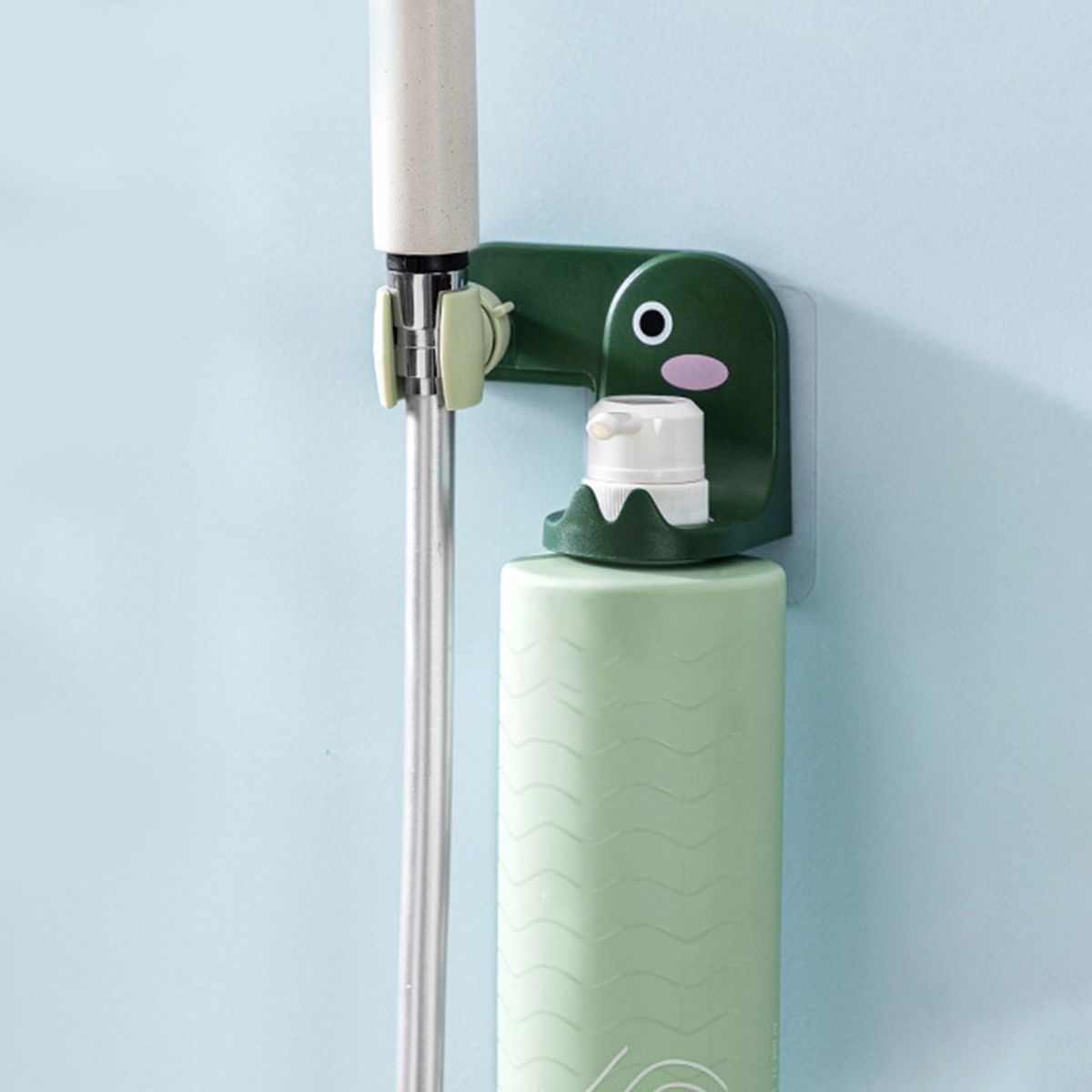 Shower Head Holder Shampoo Holder Shower Bracket Green