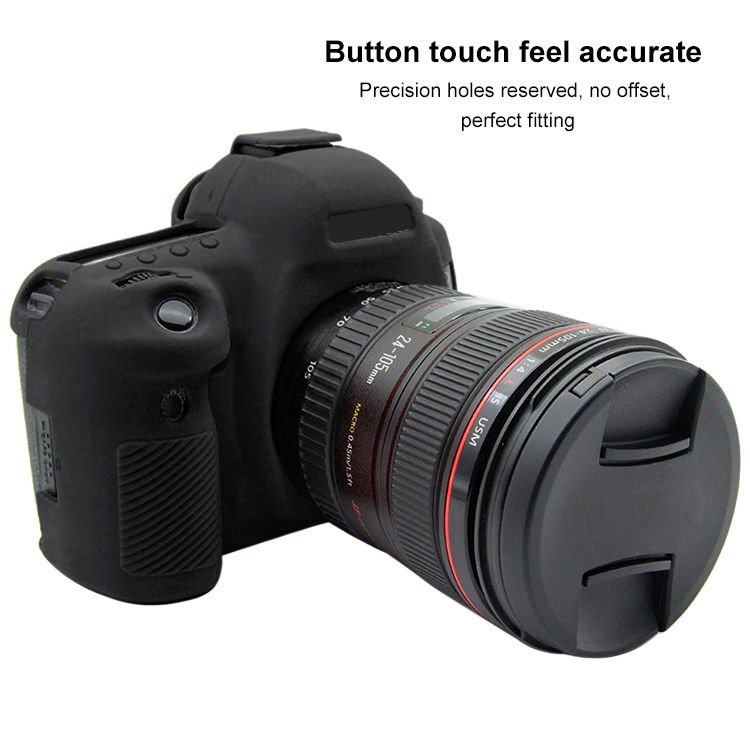 PULUZ Soft Silicone Protective Case For Canon EOS 5D Mark IV(Black)