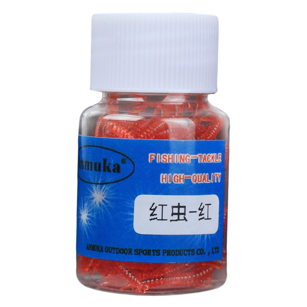 1 Box Imitation  Artificial Soft Bait   Red