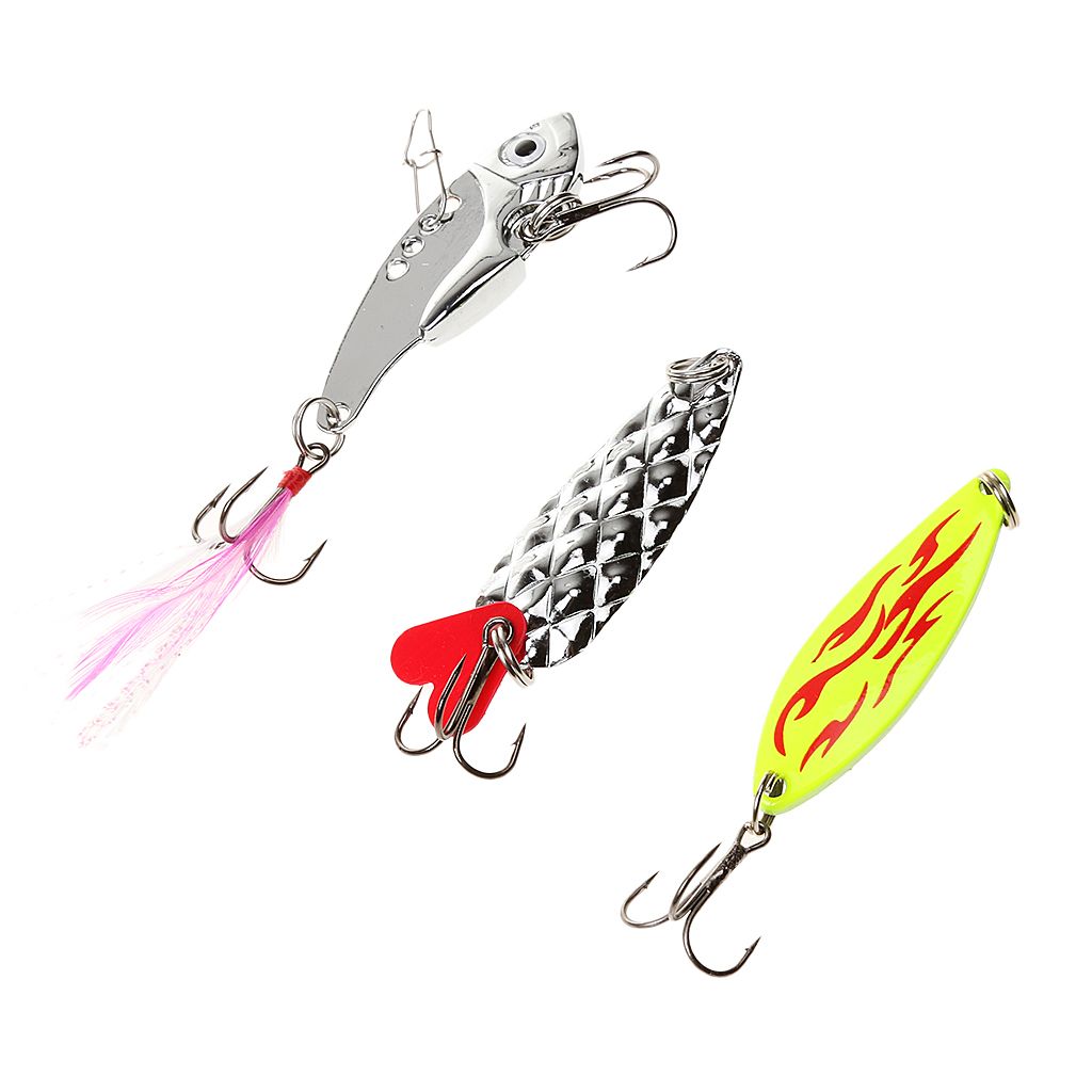 10pcs Assorted Metal   Bass CrankBait Spoon Crank Baits