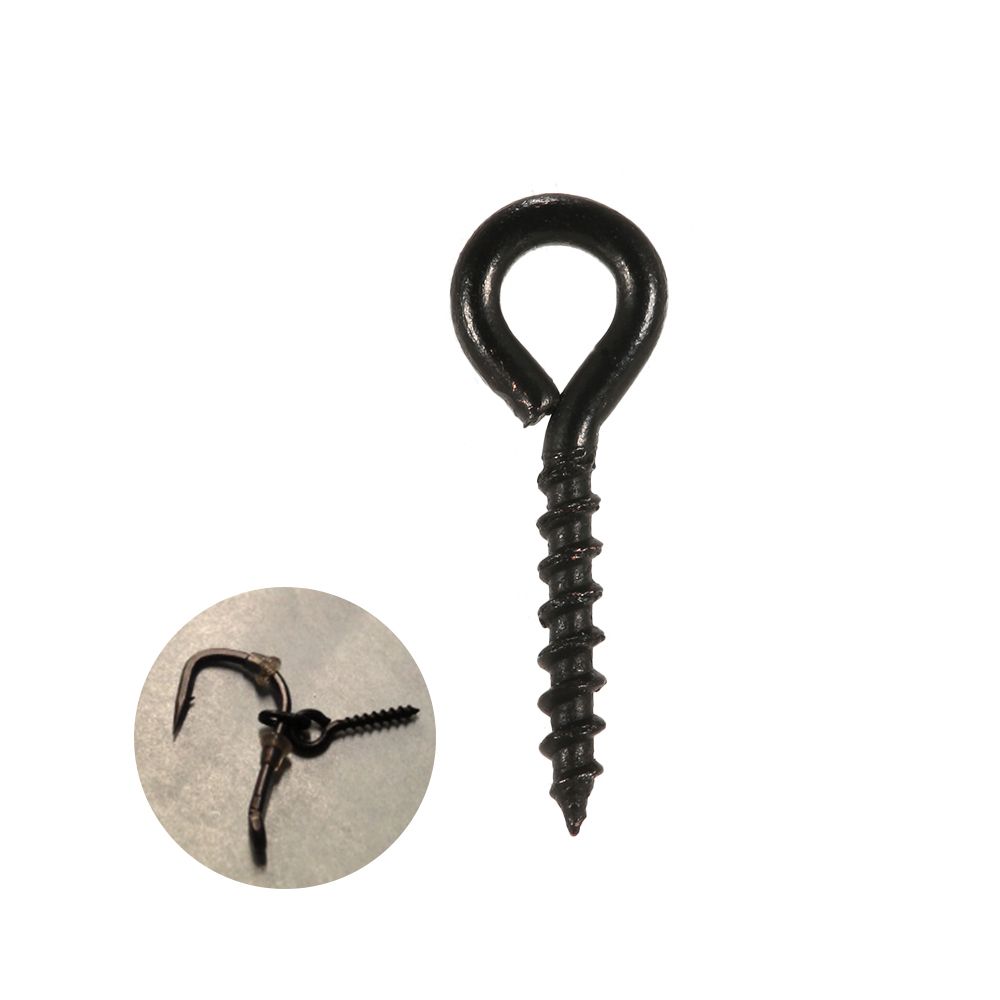 100pcs 12mm Carp Fishing Bait Screws Bore Rings Chod Rigs