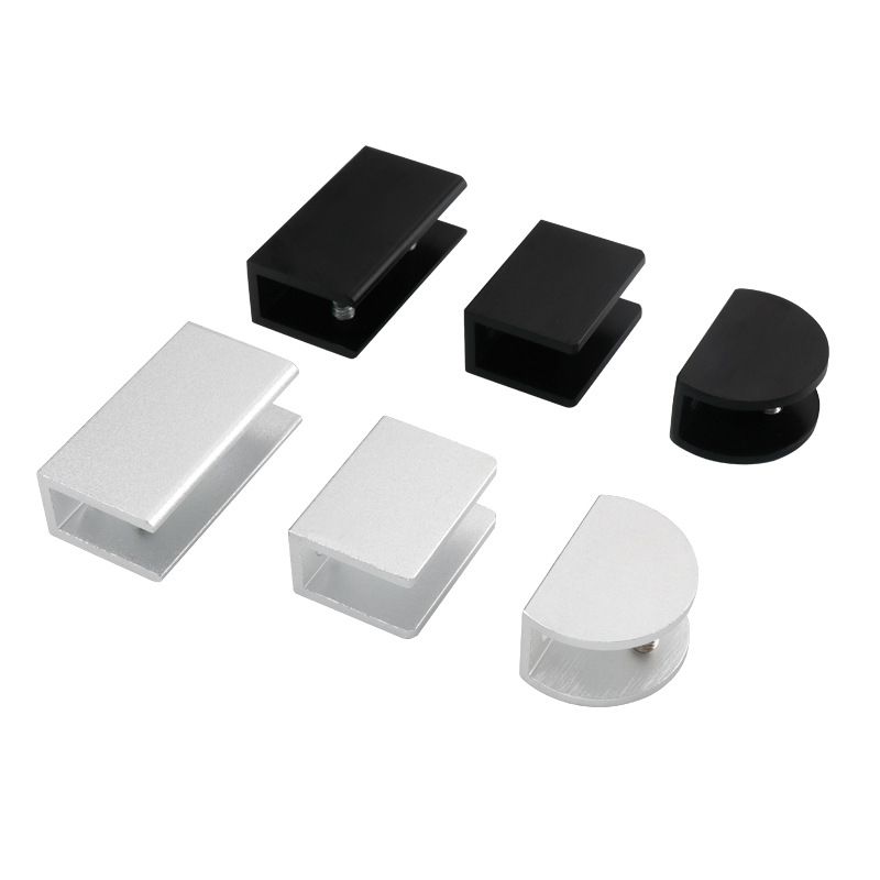 Aluminum Black Glass Clip Glass Accessories Card Clip Glass