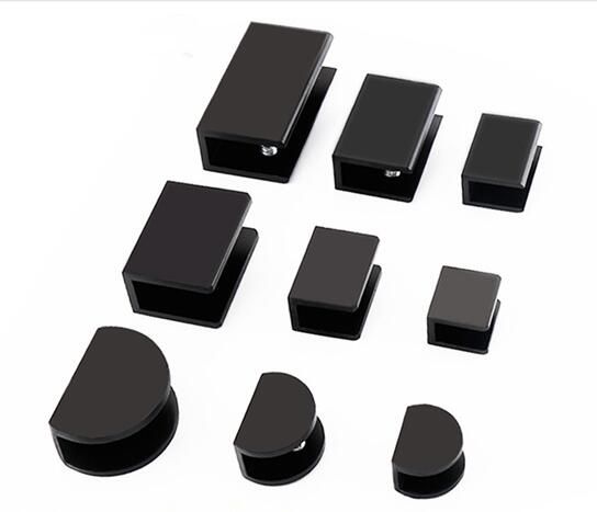 Aluminum Black Glass Clip Glass Accessories Card Clip Glass