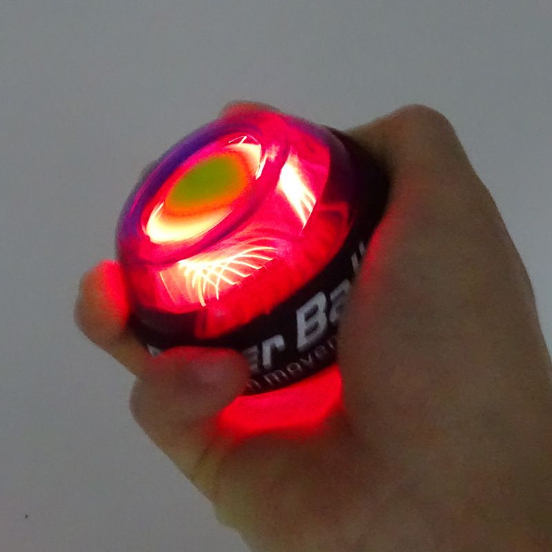 LED Wrist Ball Trainer Powerball Gyroscope Strengthener Gyro Power Ball Arm-Blue