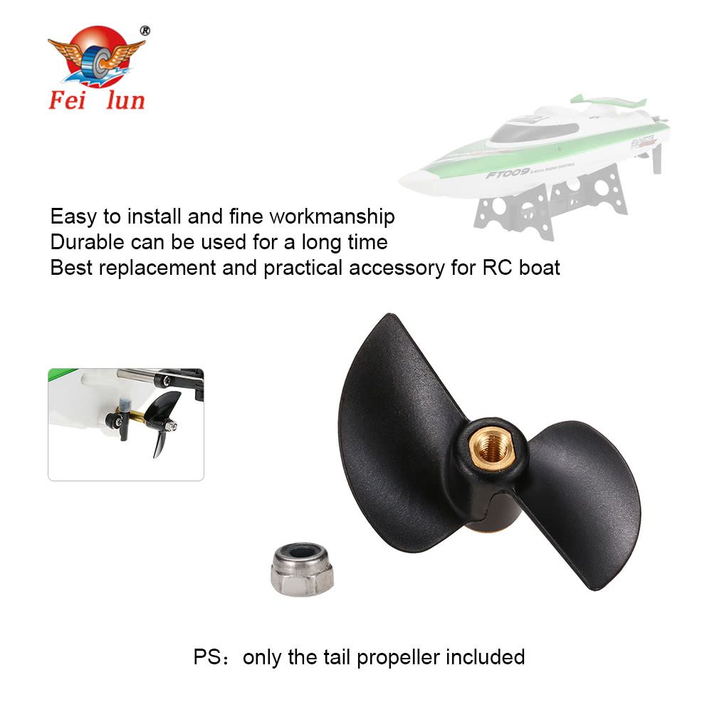 Original Feilun FT009-12 Tail Propeller Boat Spare Part For