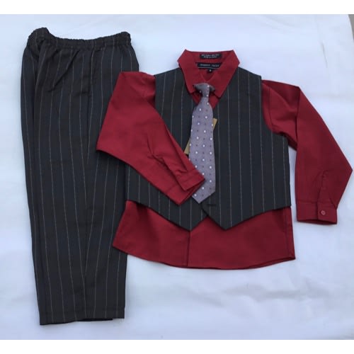 Boys 4 Piece Striped Set