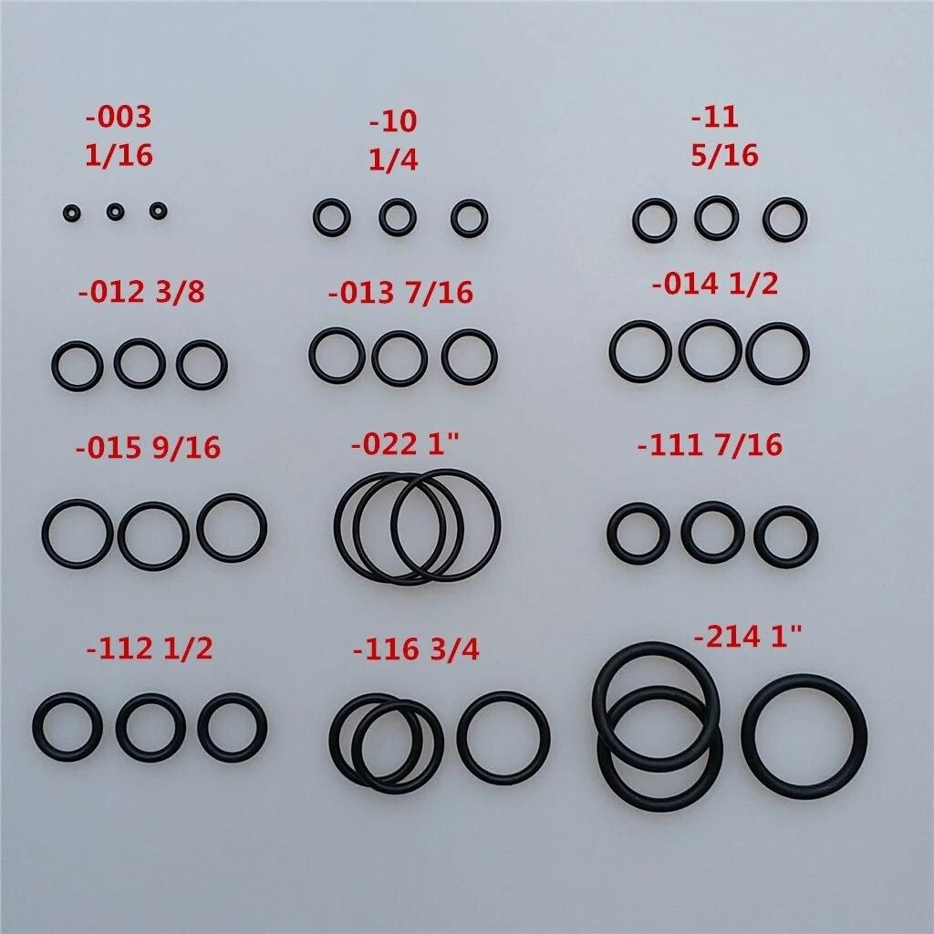 170Pcs Nitrox / Scuba Dive O-Ring Kit 12 Sizes Underwater Diving Snorkeling Gear Spare Part Accessories