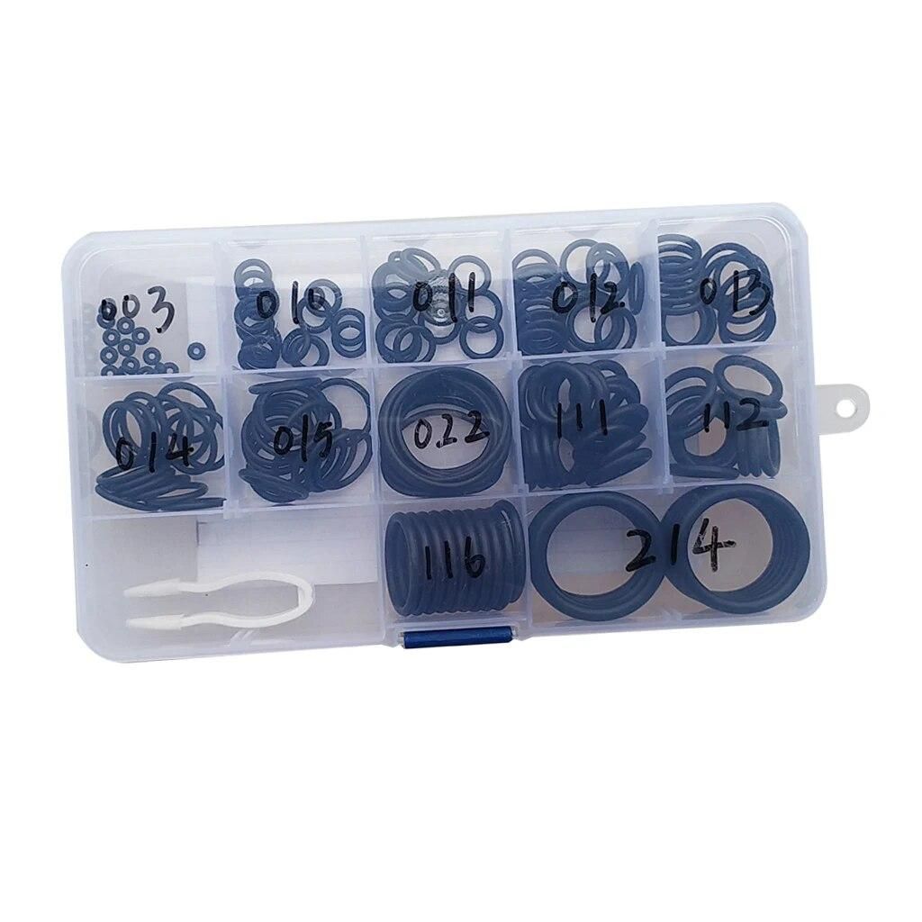 170Pcs Nitrox / Scuba Dive O-Ring Kit 12 Sizes Underwater Diving Snorkeling Gear Spare Part Accessories
