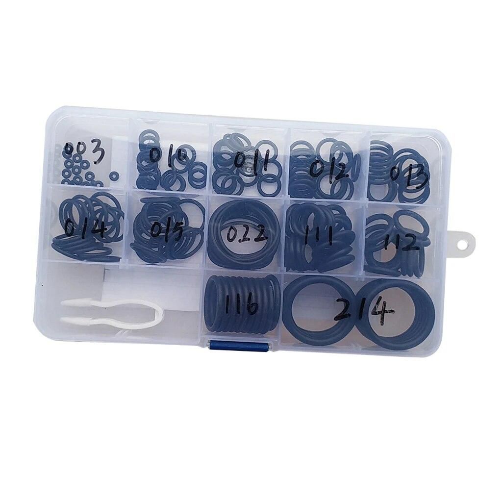 170Pcs Nitrox / Scuba Dive O-Ring Kit 12 Sizes Underwater Diving Snorkeling Gear Spare Part Accessories