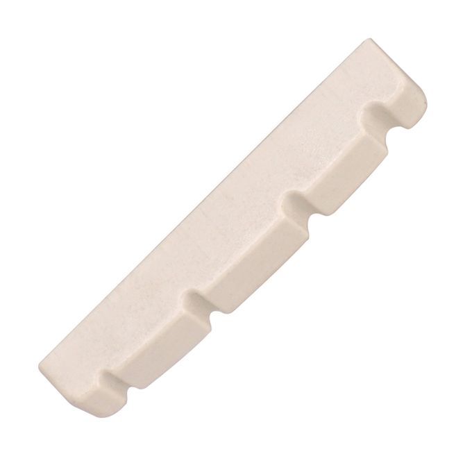 2pcs White 4 String Slotted Nut Electric Jazz Bass Nut For Guitar