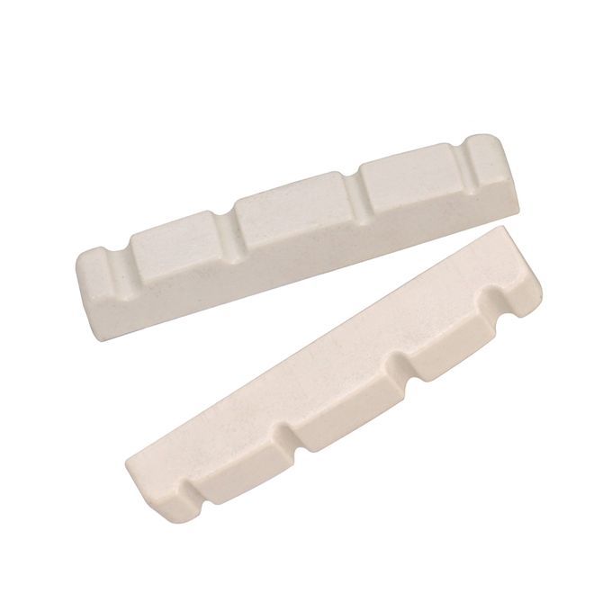 2pcs White 4 String Slotted Nut Electric Jazz Bass Nut For Guitar