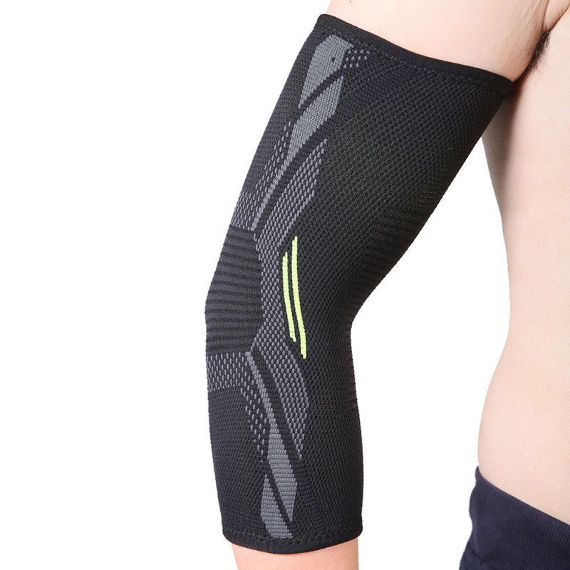 Elastic Bandage Breathable Arm Elbow Band Cover Injury-Black