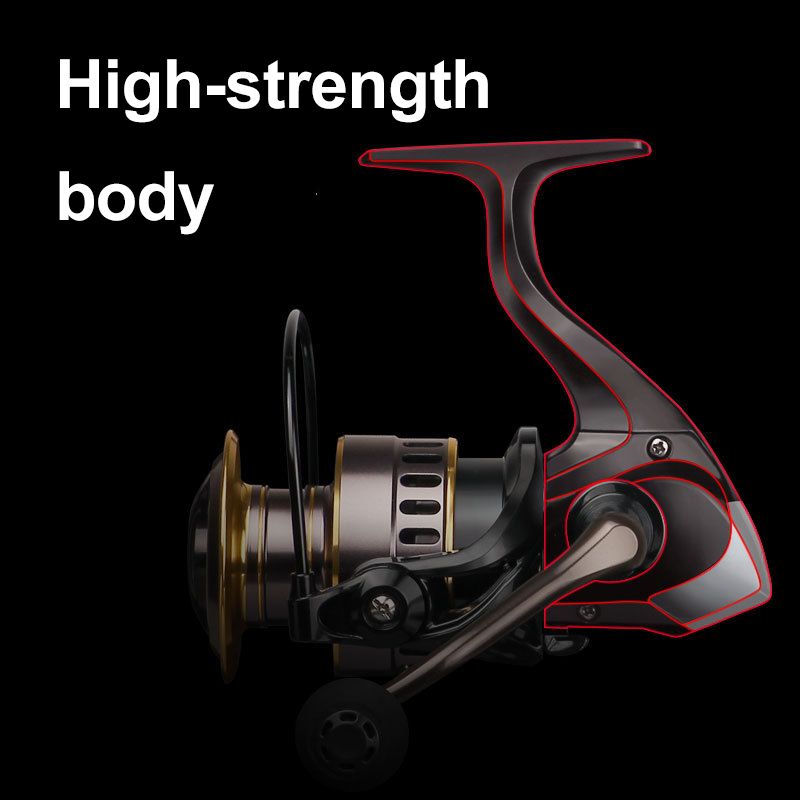 Fishing Reel He 1000-7000 Series Max Drag 10kg Metal Line