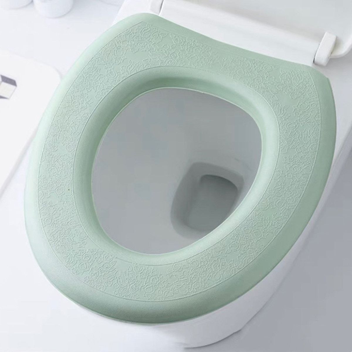 Toilet Mat Stain Resistant Toilet Seat Pad Green