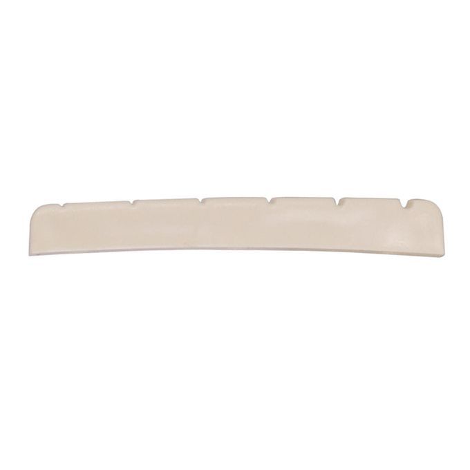 2Pcs Bass Bridge Slotted Nut String Instrument Replacement White