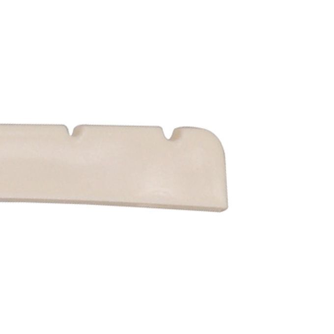 2Pcs Bass Bridge Slotted Nut String Instrument Replacement White