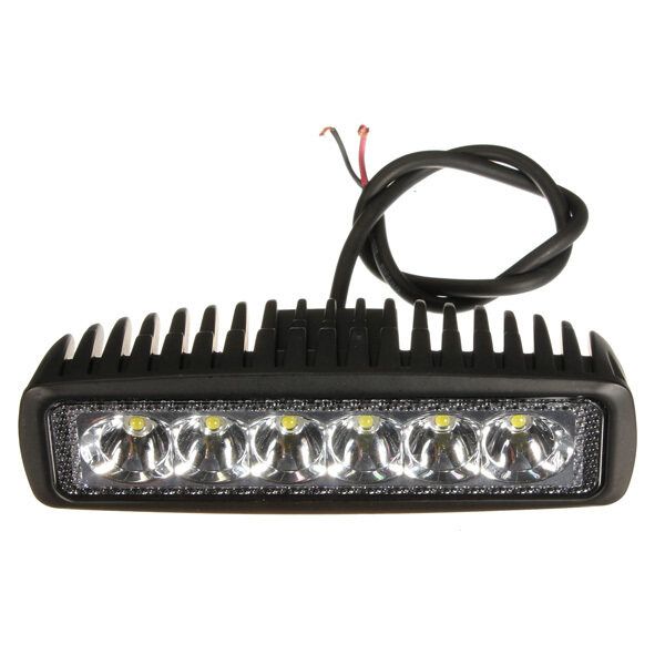 18W 6LED Luz Lampara Faro Foco Trabajo Pa Barco Camion Coche SUV Off-road 4WD