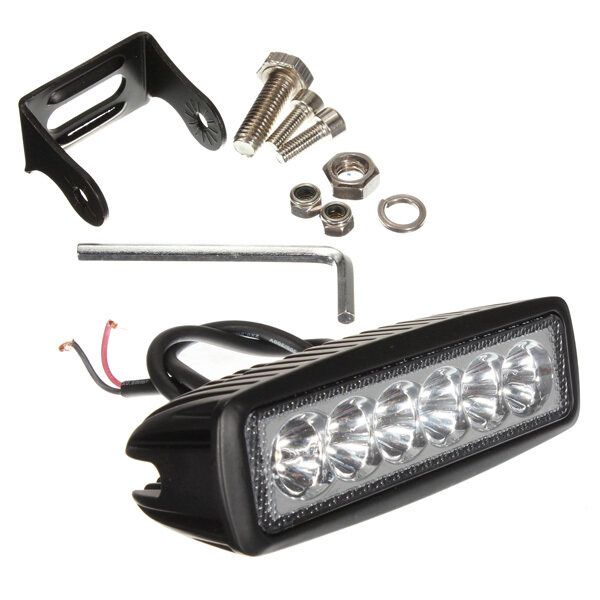 18W 6LED Luz Lampara Faro Foco Trabajo Pa Barco Camion Coche SUV Off-road 4WD