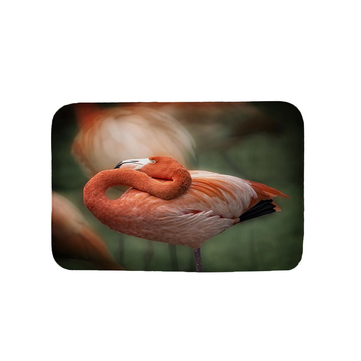 Flamingo Bathroom Waterproof Shower Curtain Non-slip Toilet