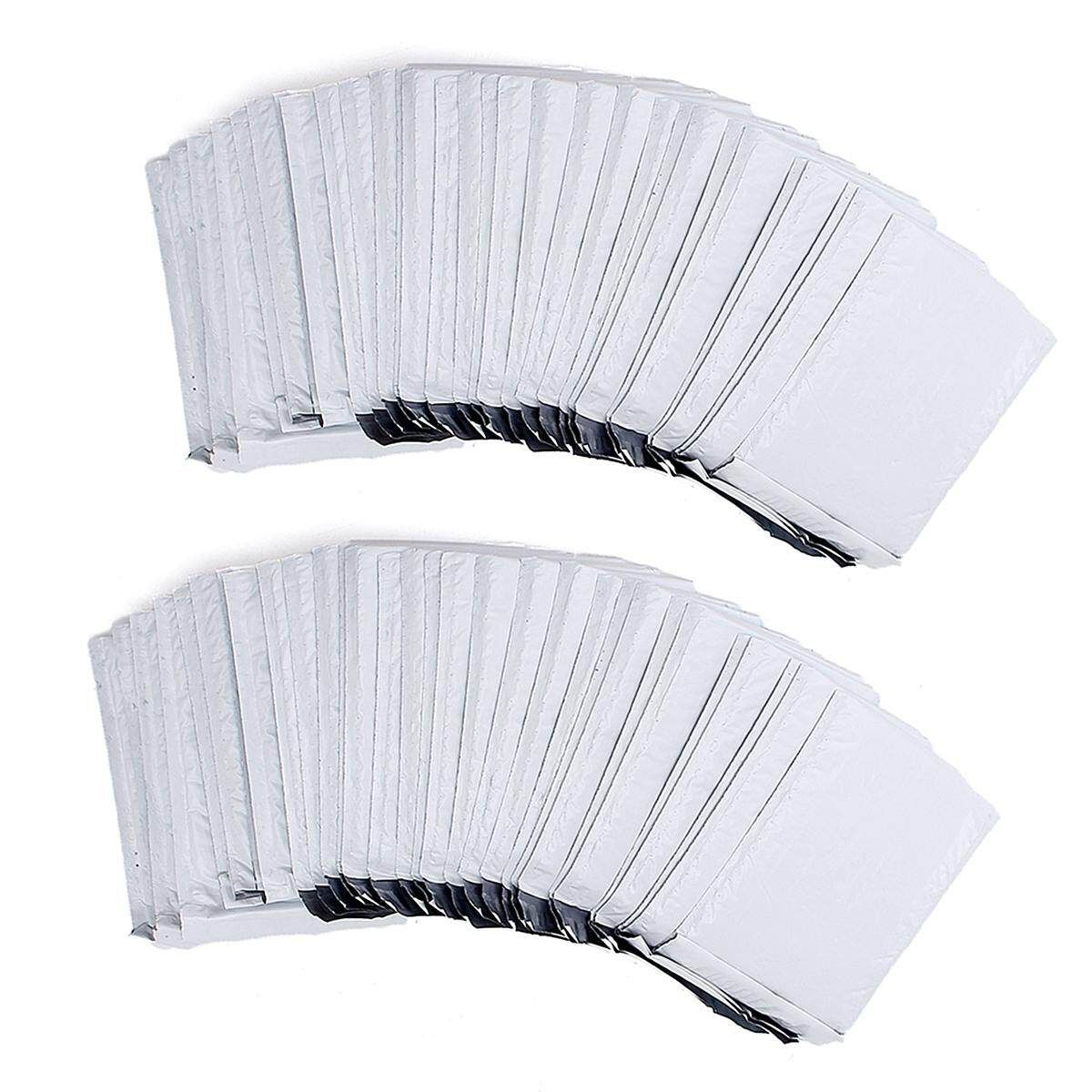 50Pcs Poly Bubble Envelopes Wrap Bag Padded Packing Pouches Phone Watch White