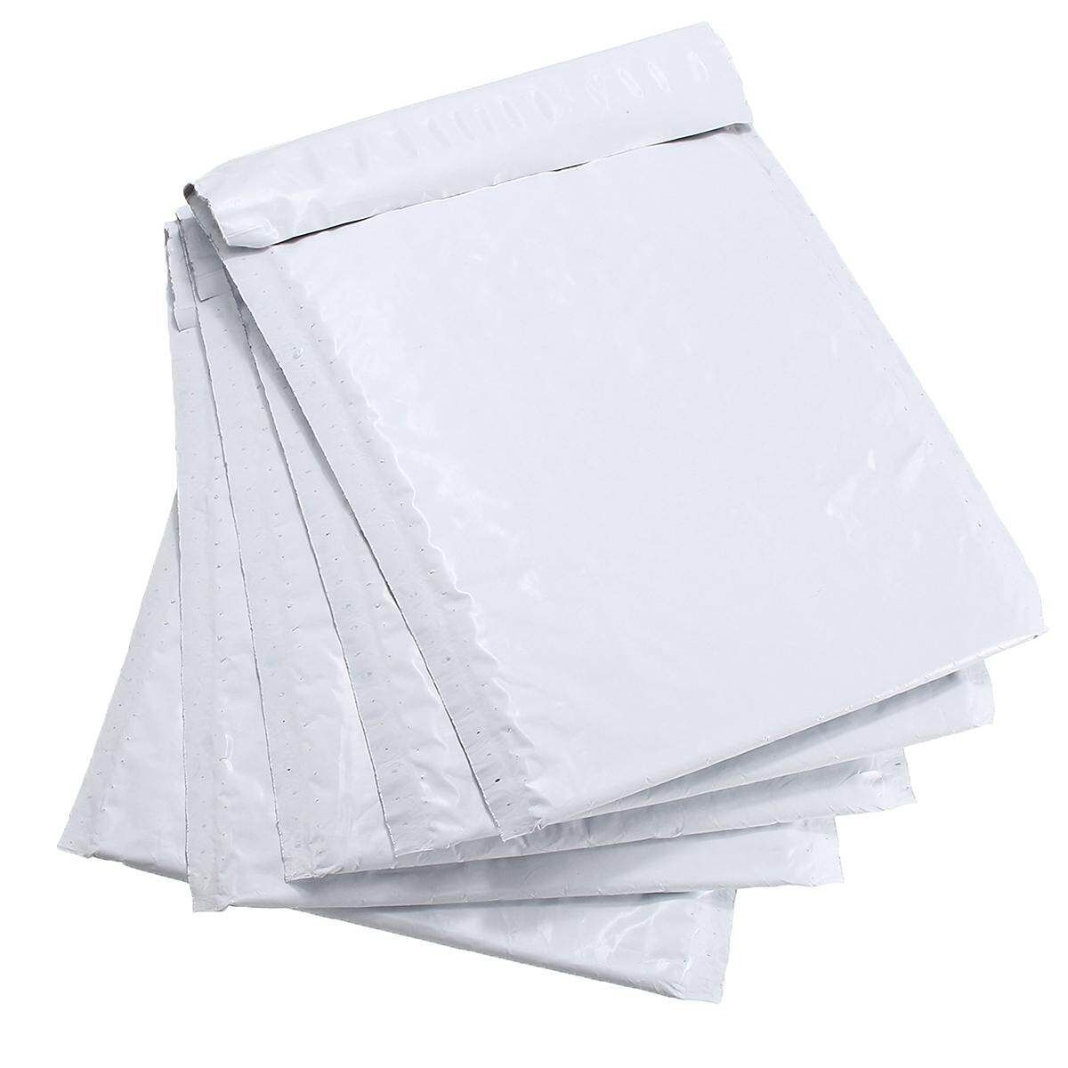 50Pcs Poly Bubble Envelopes Wrap Bag Padded Packing Pouches Phone Watch White