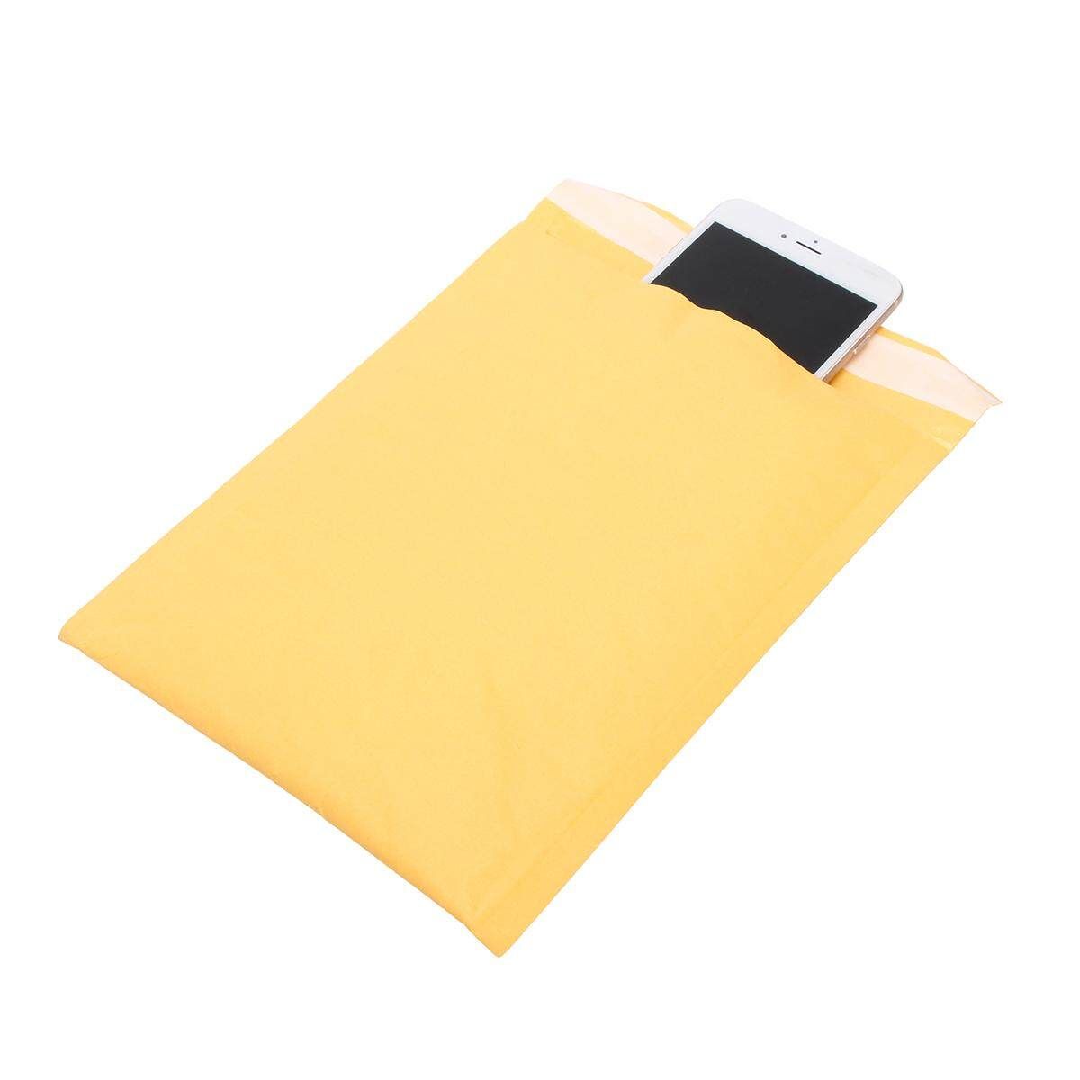 50pcs Kraft Bubble Mailer Padded Envelopes Yellow Self-Sealing Shipping Papers # 110x150mm 110x150mm